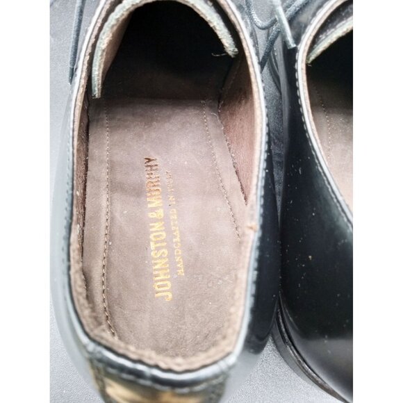 Johnston and Murphy Mens Size 9M Black Leather Dress Shoes Handcrafted in Italy main image 8